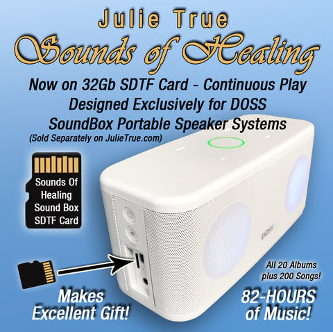 Julie True Sounds of Healing Sound Box SDTF Card for DOSS Sound Box (Speaker System Sold Separately - Link Below)